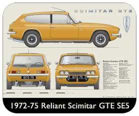 Reliant Scimitar GTE SE5 1972-75 Place Mat, Small